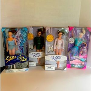 Set of 4 Vintage Figure Skating Dolls!